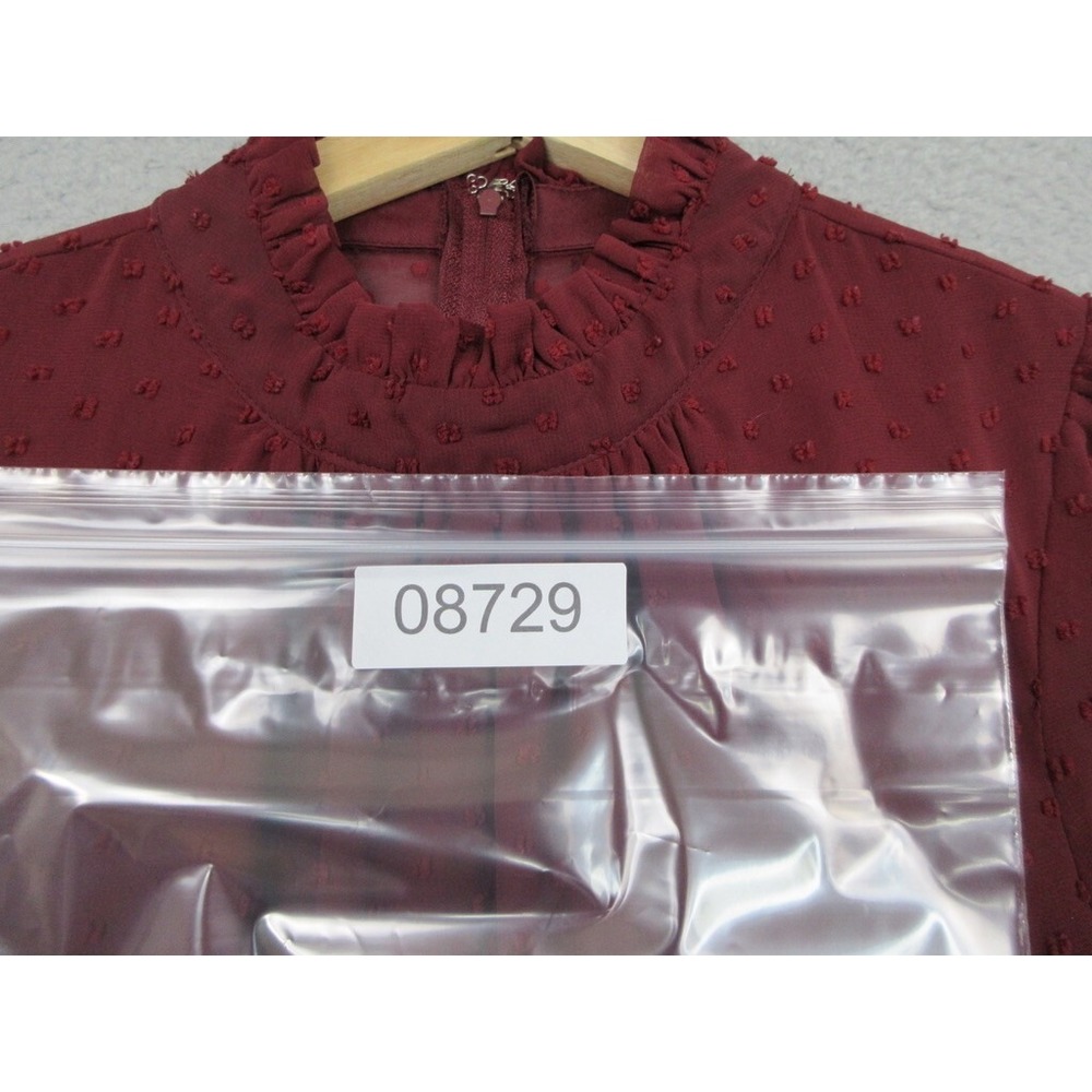 Trixxi Dress Womens L Red‎ Sheer Dark Romance Cottagecore Whimsy Earthy Ethereal - Picture 16 of 16